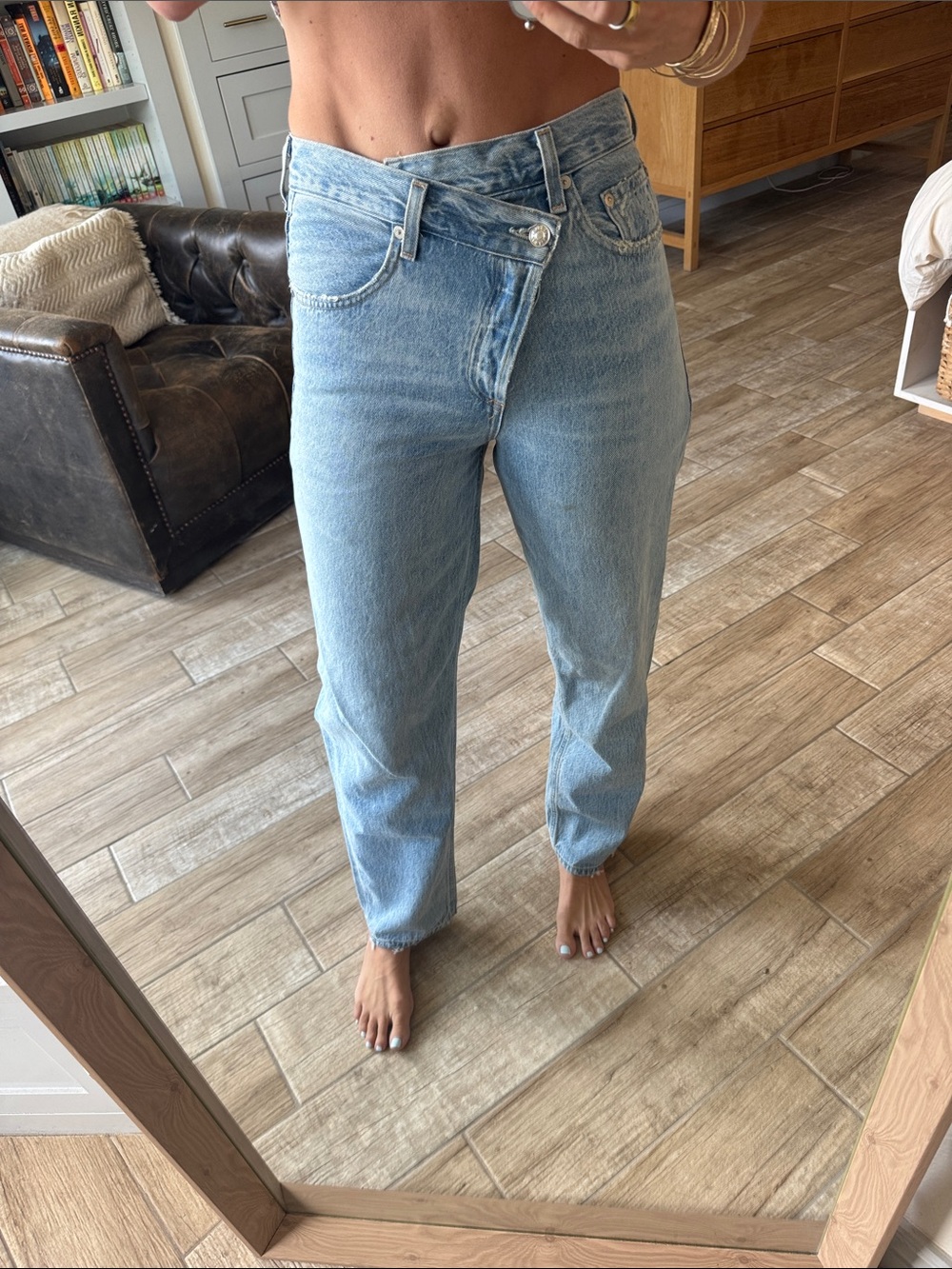 Agolde Criss Cross Upsize Jeans - Relaxed Straight Leg